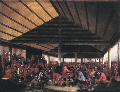 Internationaler Indianerrat (Abgehalten in Tallequah, Indianergebiet, 1843) von John Mix Stanley