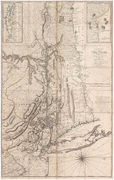 Eine Karte der Provinz New York… von Captain Montresor von John Montresor