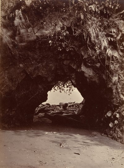 Tropische Landschaft, Naturbogen, Cupica-Bucht, 1871 von John Moran