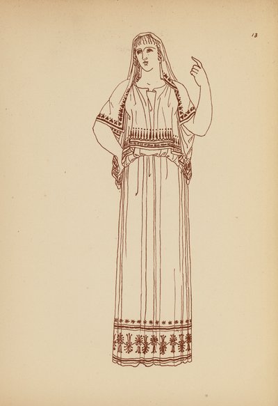 Antikes griechisches Frauenkostüm von John Moyr Smith