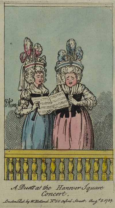 Ein Duett beim Hanover Square Konzert, 1788 von John Nixon