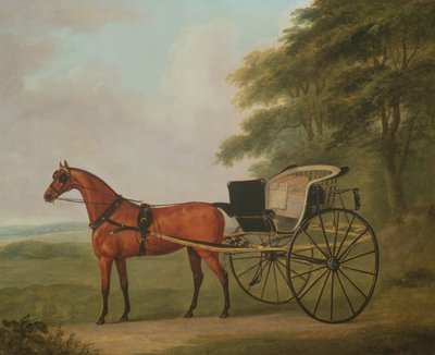 Ein Brauner angespannt an einen Tilbury von John Nott Sartorius