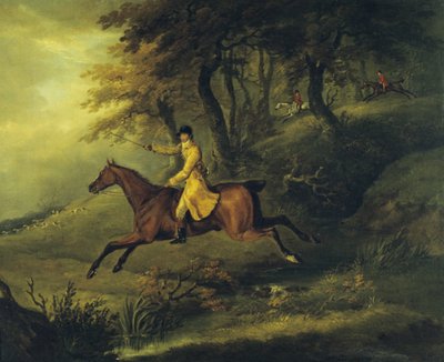 Thomas Oldaker, Jäger der Berkeley, auf seinem Jäger 
