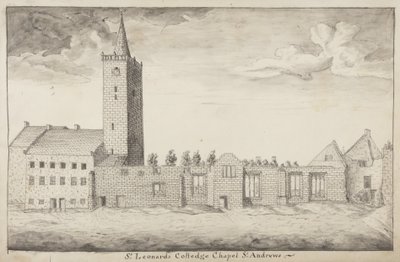 St Andrews Delineated - St Leonards College Chapel St Andrews von John Oliphant
