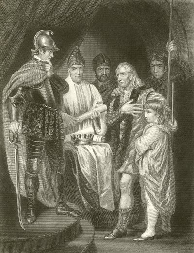Balliol übergibt seine Krone an Edward I. von John Opie