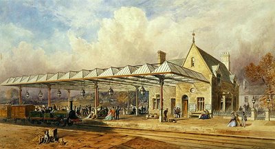 Bahnhof, 1868 von John Osborn Brown