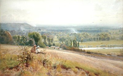 Blick von Hedsor Hill auf die Themse, nahe Cookham von John Pedder