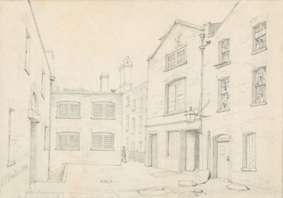 White Hart Court, Castle Street, St Martin in the Fields. Abgerissen mit dem Bau der Charing Cross Road von John Phillipp Emslie