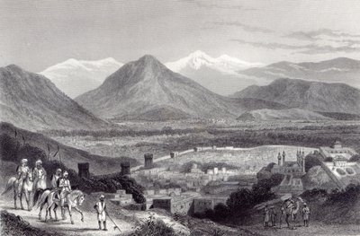 Kabul vom Bala Hissar, graviert von J. Stephenson, ca. 1870 von John Ramage
