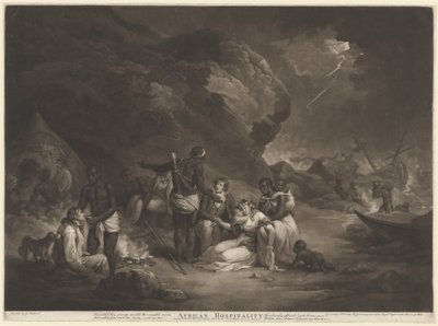 Afrikanische Gastfreundschaft, 1791 von John Raphael Smith