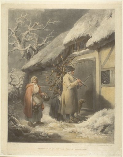 Familie im Cottage von John Raphael Smith