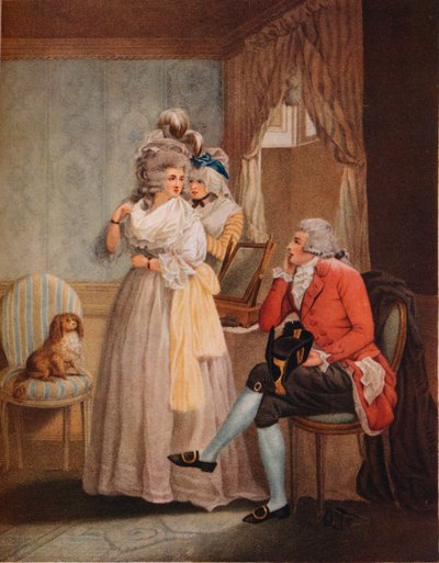 Ankleiden für den Maskenball. Laetitia flieht von der Reflexion zu öffentlichen Vergnügungen, 1789 von John Raphael Smith