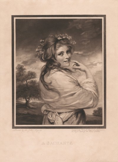 Emma Hart als Bacchantin von John Raphael Smith
