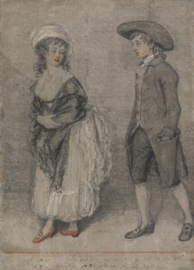 Er folgt ihr sofort, wie ein Ochse zur Schlachtung geht (Sprüche, Kapitel VII, Vers 22) von John Raphael Smith