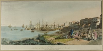 Margate, Innenansicht des Piers, Badehäuser und vom Schiffbauer aus gesehen von John Raphael Smith