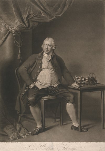 Porträt von Richard Arkwright von John Raphael Smith