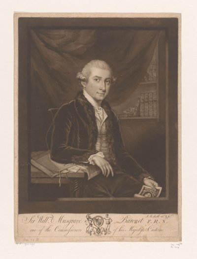 Porträt von William Musgrave von John Raphael Smith