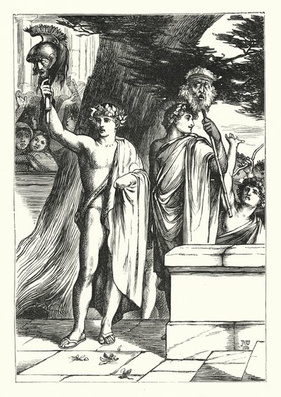 Die Zwillinge (Stich) von John Reinhard Weguelin
