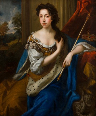 Porträt von Königin Maria II. von Modena von John Riley
