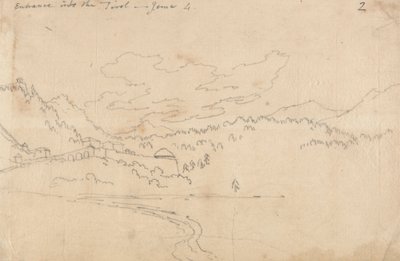 Eingang in das Tirol, 4. Juni von John Robert Cozens