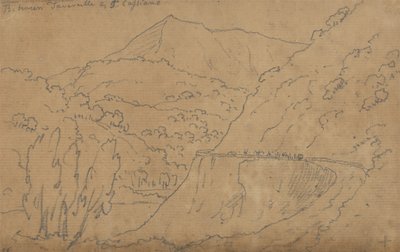 Oben: Zwischen Tavernelle und Capriano; Unten: Lago di Bolsena von John Robert Cozens