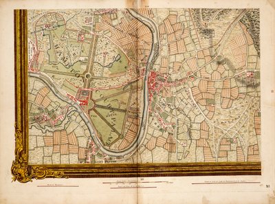 Blatt 16 aus: Eine genaue Vermessung der Städte London und Westminster, des Borough of Southwark, mit dem Land in einem Umkreis von zehn Meilen... von John Rocque