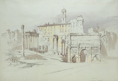 Ein Fenster des Palazzo Tolomei, Siena, 25. - 27. Juni 1870 von John Ruskin