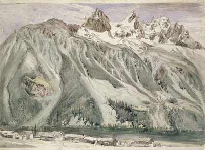 Aiguilles von Chamonix, 1849 von John Ruskin