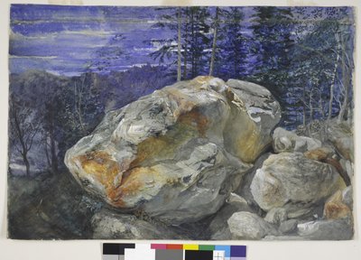 Fragment der Alpen, ca. 1854-56 von John Ruskin