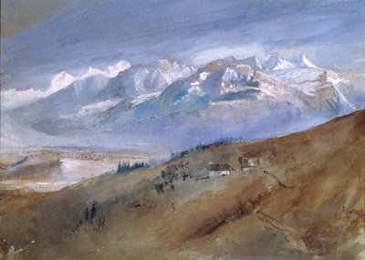 Blick aus meinem Fenster in Mornex, wo ich ein Jahr blieb, 1862 von John Ruskin