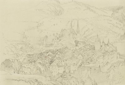 Blick auf Luzern von oben, Oktober-Dezember 1861 von John Ruskin