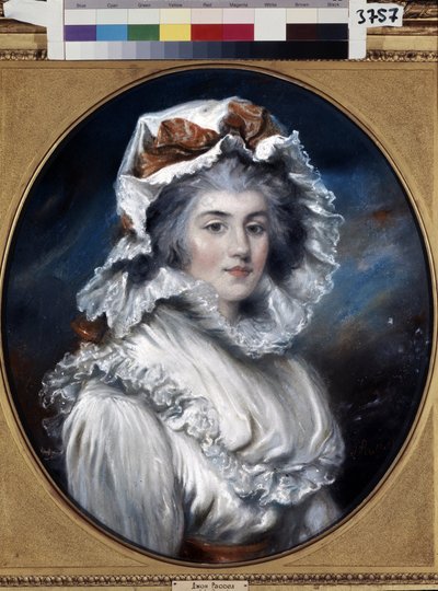 Porträt eines Mädchens mit Kapuze von John Russel