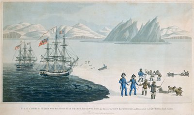 Erste Kommunikation mit den Eingeborenen der Prince Regents Bay von John Sackhouse