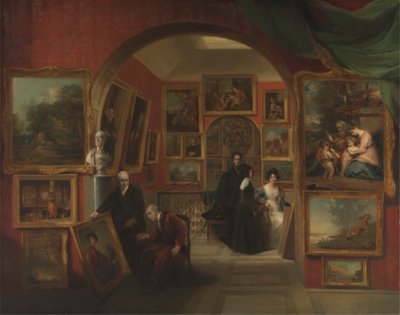 Das Innere der British Institution Gallery von John Scarlett Davis