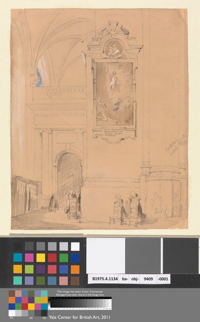 Das Grab von Van Balen, Antwerpen, 7. September 1832 von John Scarlett Davis
