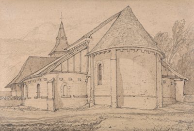 Ostende der Abteikirche St. Paul in Rouen, Normandie von John Sell Cotman