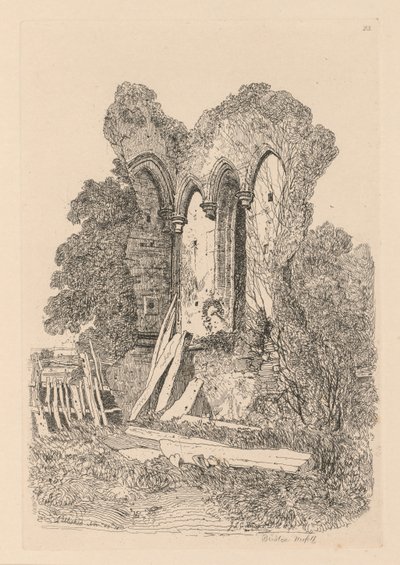 Liber Studiorum: Tafel 23, Ruinen bei Beeston, Norfolk: Nr. 3 von John Sell Cotman