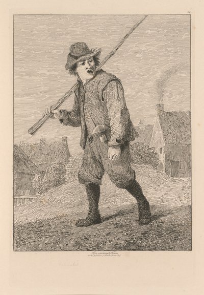 Liber Studiorum: Platte 46, Skizze nach Teniers, 1838 von John Sell Cotman