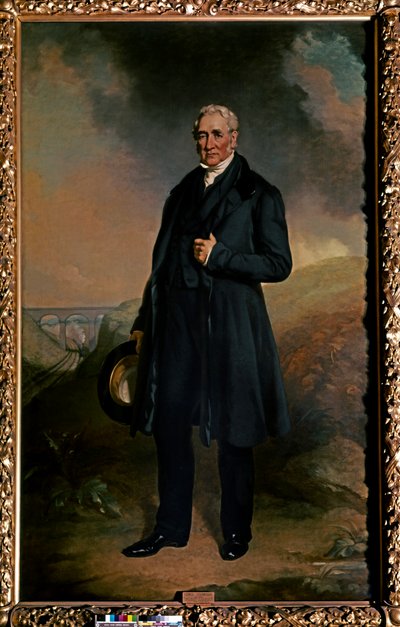Porträt von George Stephenson von John Seymour Lucas