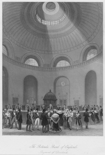 Die Rotunde, Bank of England - Zahlung von Dividenden von John Shury