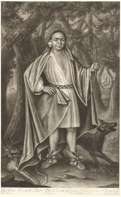 Ho Nee Yeath Taw No Row, König der Generethgarick von John Simon after John Verelst