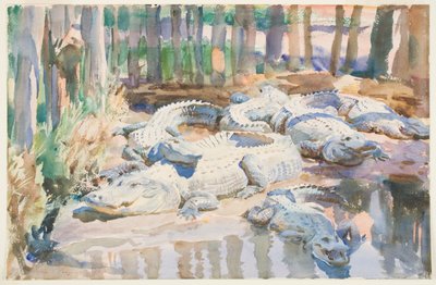 Schlammige Alligatoren, 1917 von John Singer Sargent