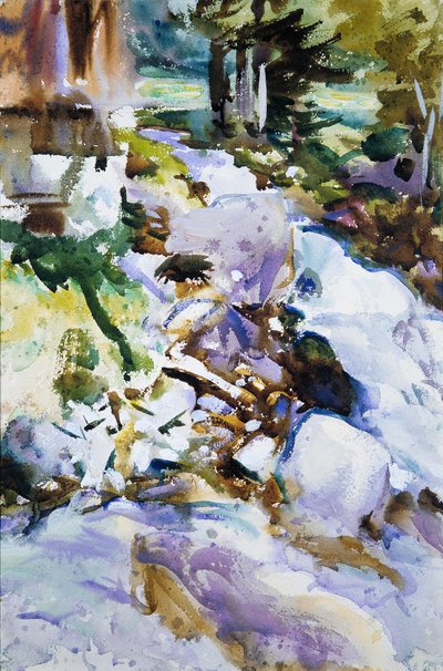 Stürzender Bach, ca. 1904-11 von John Singer Sargent