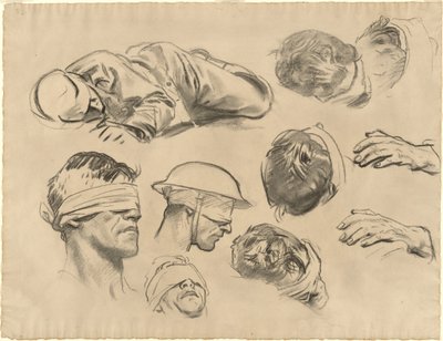 Studien für "Gassed" von John Singer Sargent