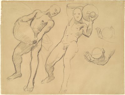 Studien von Notus für "Die Winde" von John Singer Sargent