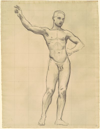 Studie von Apollo für "Apollo und die Musen" von John Singer Sargent