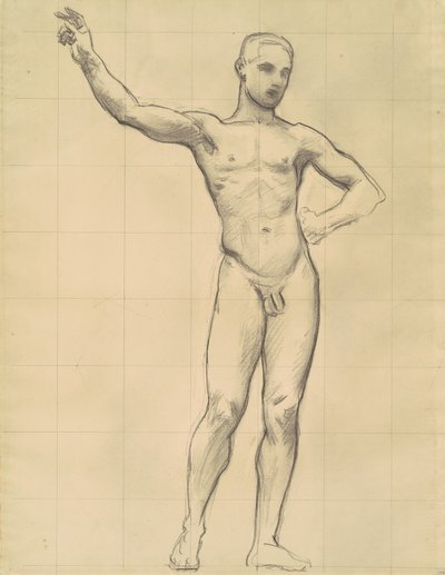 Studie von Apollo für Apollo und die Musen von John Singer Sargent