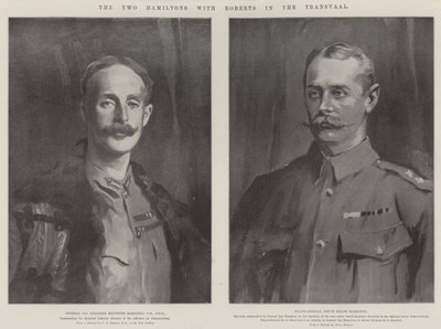 Die beiden Hamiltons mit Roberts im Transvaal von John Singer Sargent