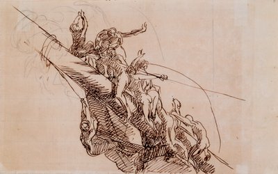 Figuren, die sich an Wrackteilen festhalten, um 1785-86 von John Singleton Copley