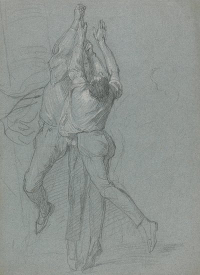 Studie von Matrosen, die eine Flagge für den Sieg von Lord Duncan hissen von John Singleton Copley